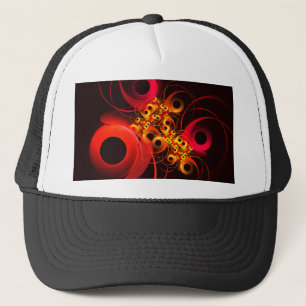 Colourful Circles Modern Abstract Art Pattern #08 Trucker Hat