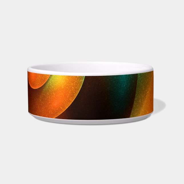 Colourful Circles Modern Abstract Art Pattern #18 Bowl (Front)