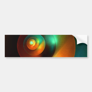 Colourful Circles Modern Abstract Art Pattern #18 Bumper Sticker