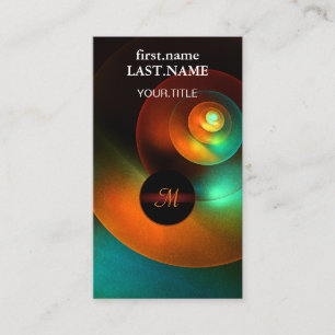 Colourful Circles Modern Abstract Art Pattern #18 Business Card