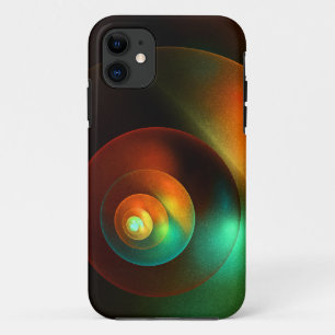 Colourful Circles Modern Abstract Art Pattern #18 iPhone 11 Case