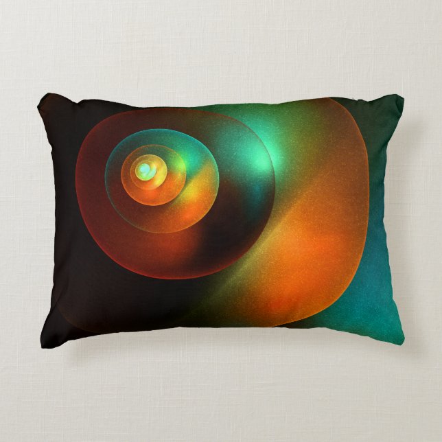 Colourful Circles Modern Abstract Art Pattern #18 Decorative Cushion (Front)