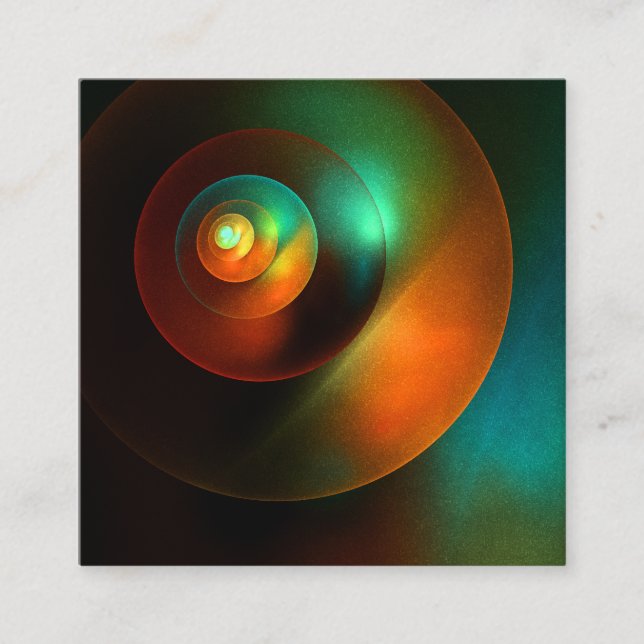 Colourful Circles Modern Abstract Art Pattern #18 Enclosure Card (Front)