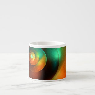 Colourful Circles Modern Abstract Art Pattern #18 Espresso Cup