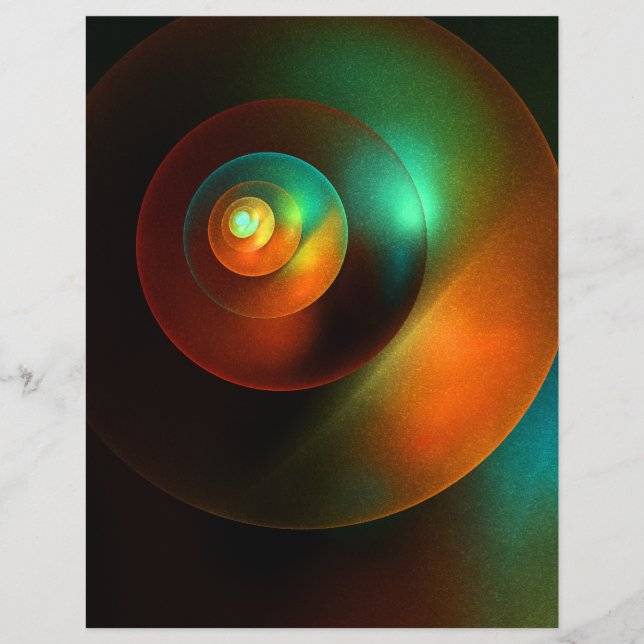 Colourful Circles Modern Abstract Art Pattern #18 Flyer (Front)