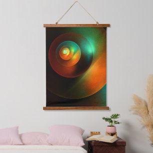 Colourful Circles Modern Abstract Art Pattern #18 Hanging Tapestry