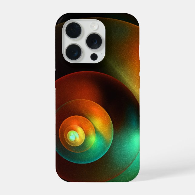 Colourful Circles Modern Abstract Art Pattern #18 iPhone Case (Back)