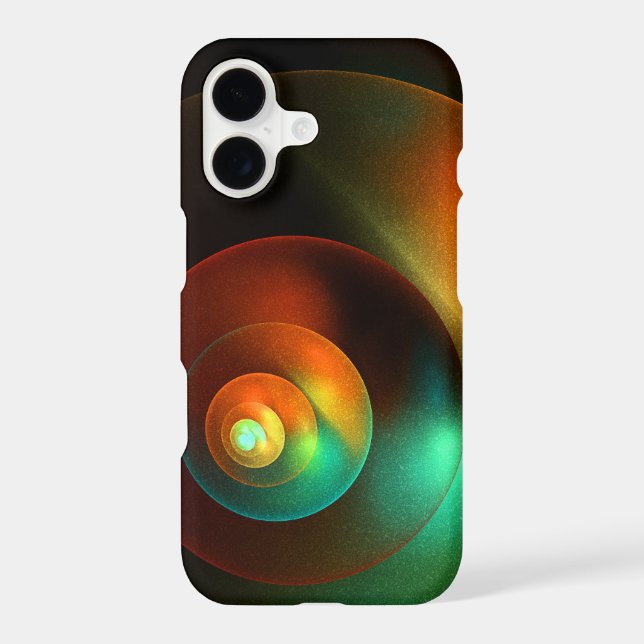 Colourful Circles Modern Abstract Art Pattern #18 iPhone Case (Back)