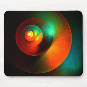 Colourful Circles Modern Abstract Art Pattern #18 Mouse Pad