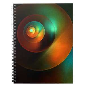 Colourful Circles Modern Abstract Art Pattern #18 Notebook