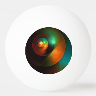 Colourful Circles Modern Abstract Art Pattern #18 Ping Pong Ball