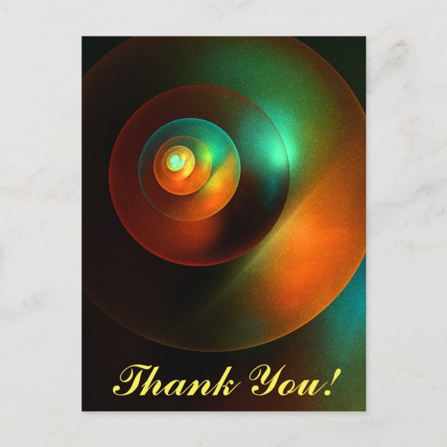 Colourful Circles Modern Abstract Art Pattern #18 Postcard (Front)