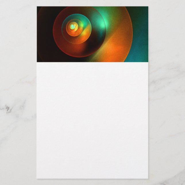 Colourful Circles Modern Abstract Art Pattern #18 Stationery (Front)