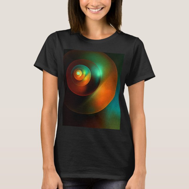 Colourful Circles Modern Abstract Art Pattern #18 T-Shirt (Front)