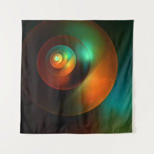 Colourful Circles Modern Abstract Art Pattern #18 Tapestry