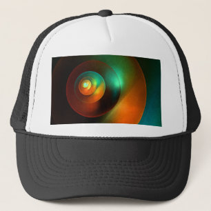 Colourful Circles Modern Abstract Art Pattern #18 Trucker Hat