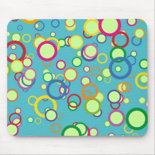 Colourful Circles Mouse Pad