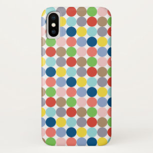 colourful circles of pastel colour... iPhone x case