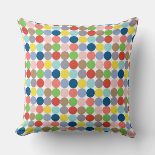 colourful circles of pastel colour... cushion