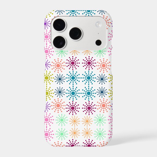 Colourful Circles Pattern Beach Towel (Back)