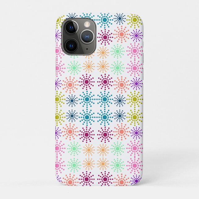 Colourful Circles Pattern Beach Towel Case-Mate iPhone Case (Back)