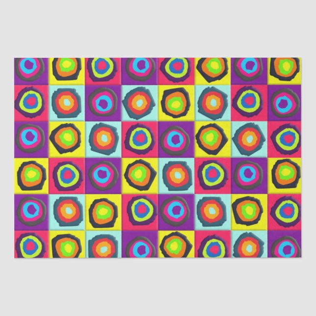 Colourful Circles Pattern Tissue Paper (Front)