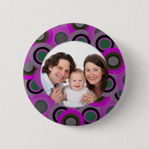 Colourful Circles/Photo 6 Cm Round Badge
