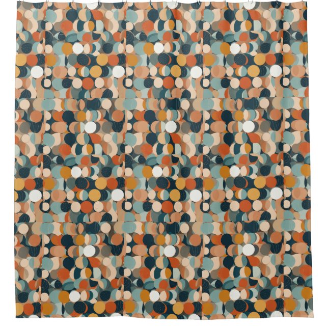 Colourful Circles Shower Curtain (Front)