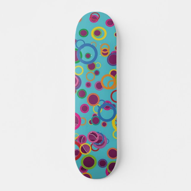 Colourful Circles Skateboard (Front)