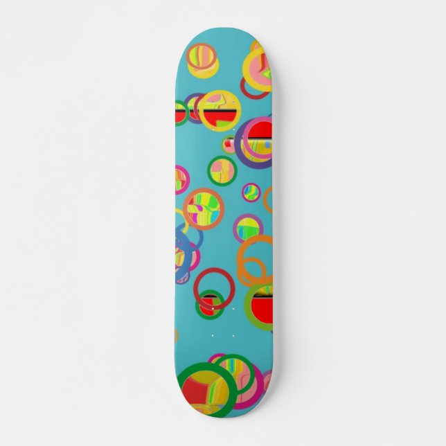 Colourful Circles Skateboard (Front)
