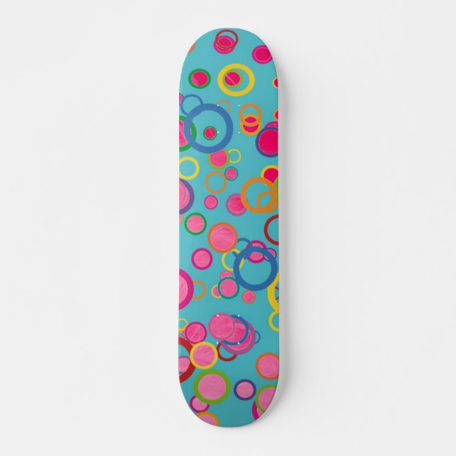 Colourful Circles Skateboard (Front)