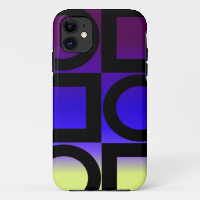 Colourful Circles Squares Case-Mate iPhone Case (Back)