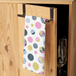Colourful Circles Tea Towel