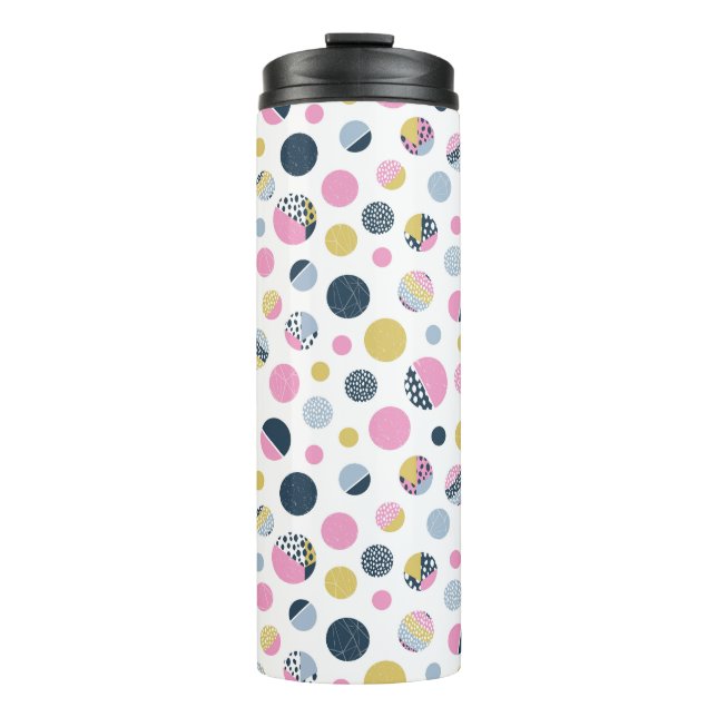 Colourful Circles  Thermal Tumbler (Front)