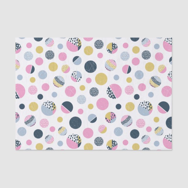 Colourful Circles  Tissue Paper (Front)