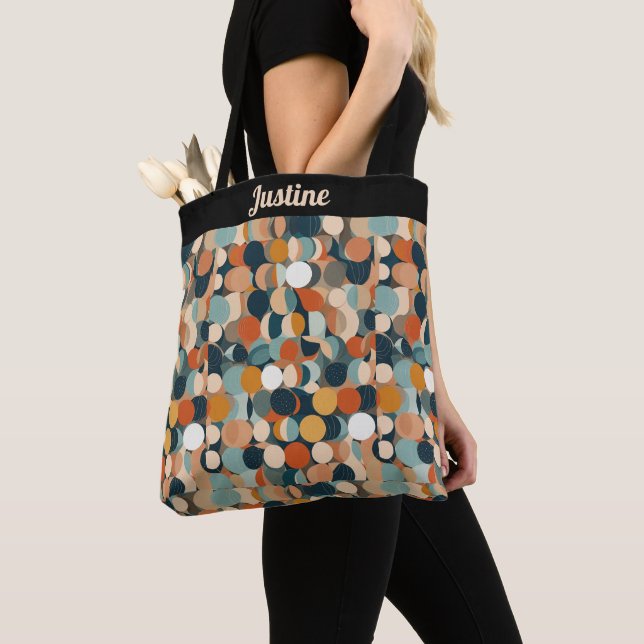 Colourful Circles Tote Bag (Close Up)