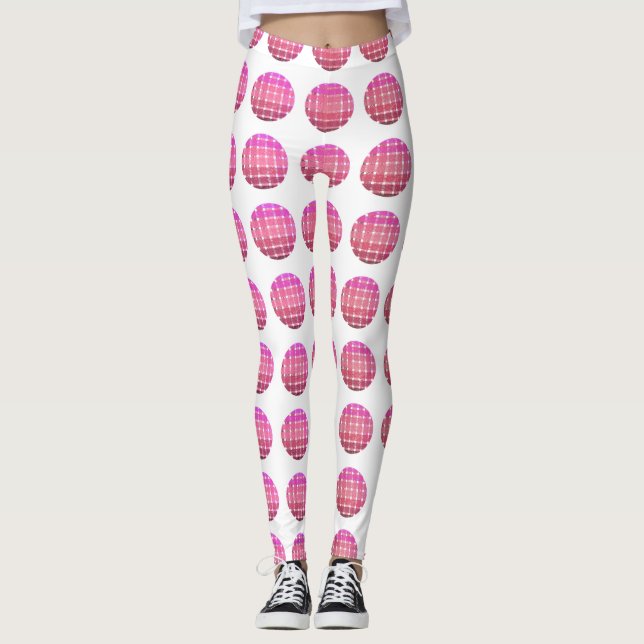 Colourful circular geometric shape Leggings (Front)
