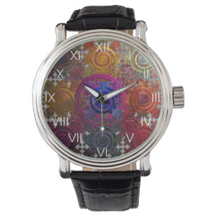 Colourful Circular Hotplates Watch