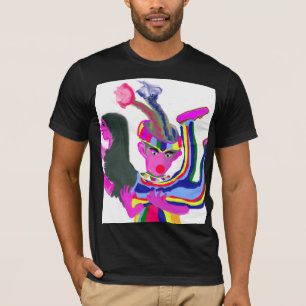 Colourful Circus Clown and Beautiful Performer T-Shirt