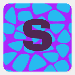 Colourful Circus Mosaic Square Sticker