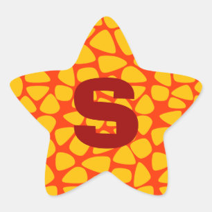 Colourful Circus Mosaic Star Sticker