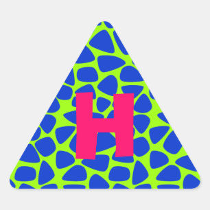 Colourful Circus Mosaic Triangle Sticker