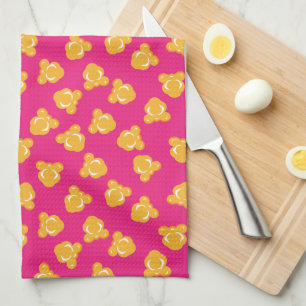 Colourful Circus Popcorn Pattern Tea Towel