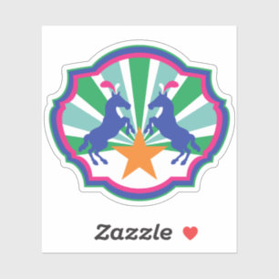 Colourful Circus Show Ponies