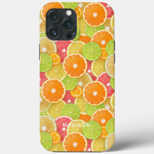 Colourful Citrus custom name phone cases