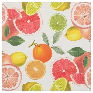 Colourful Citrus Fruits  Fabric