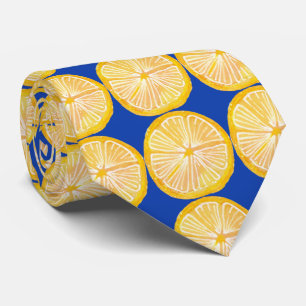 Colourful citrus lemon Fruit patten Tie