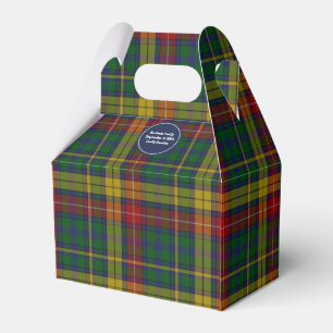 Colourful Clan Buchanan Plaid Event Favour Gift Bo Favour Box