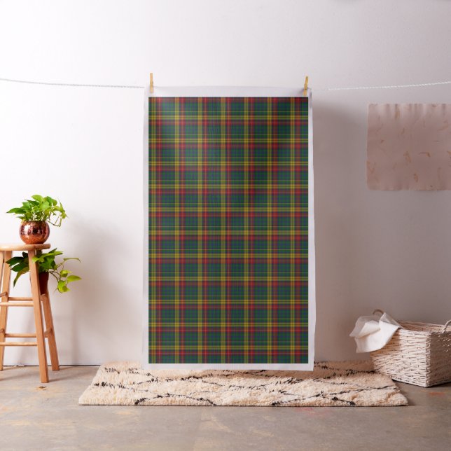 Colourful Clan Buchanan Tartan Plaid Fabric (In Situ)