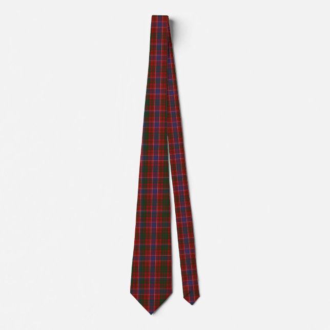 Colourful Clan MacRae Tartan Plaid Neck Tie (Front)